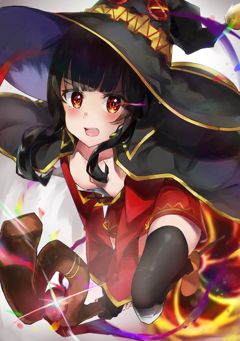 KonoSuba, Megumin, downblouse