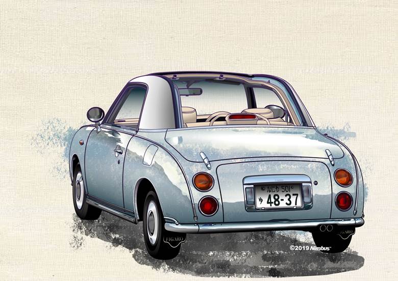 NISSANFIGARO1991＃2|Nimbus的汽车插画图片