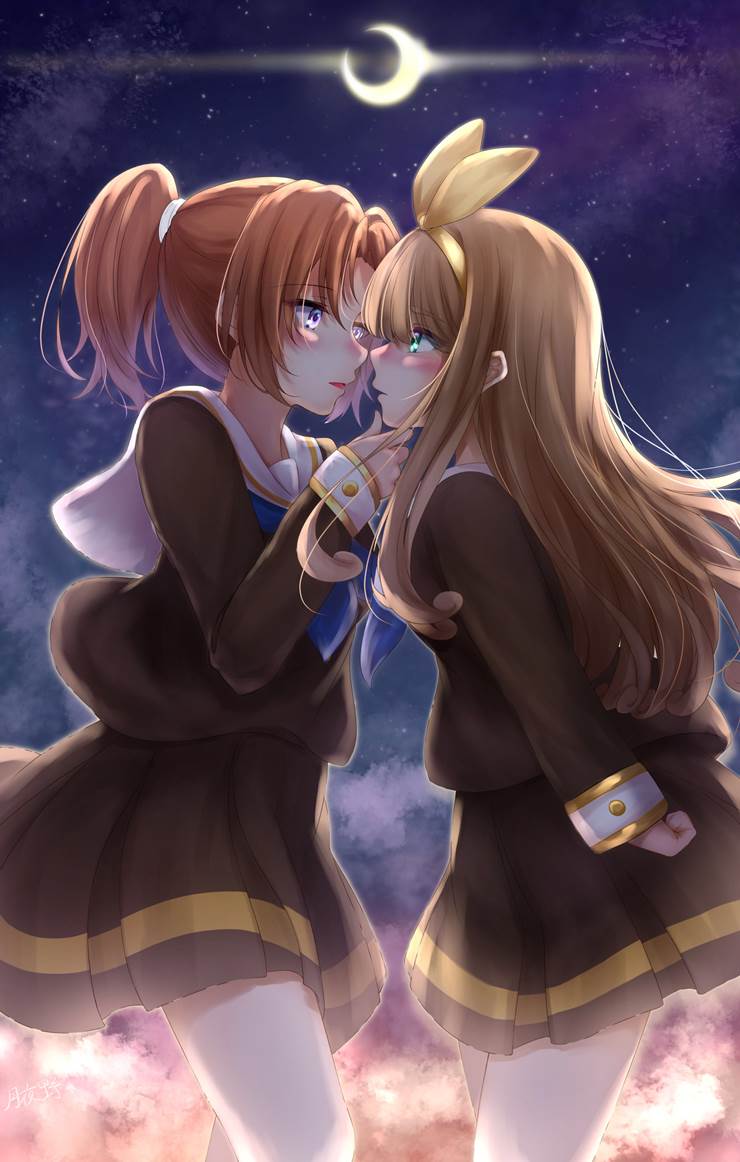 一条友好的河流插画师月夜野的吉川优子插画图片 BoBoPic