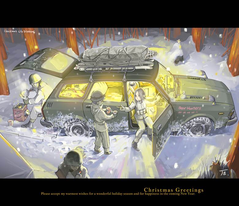 Christmas C/N Bivouac|ジェットブリック的下雪插画图片