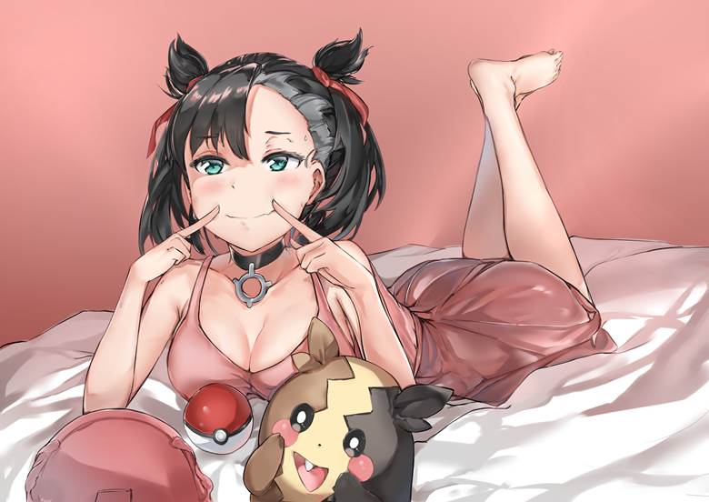 口袋妖怪, 玛俐, 女孩子, 玛俐（训练家）, 宝可梦剑盾, Pokemon 100+ bookmarks, bare feet
