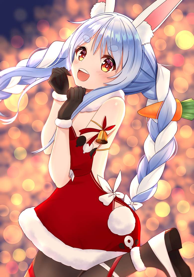 Usada Pekora, Hololive, 虚拟youtuber, 圣诞节, 虚拟YouTuber 500收藏