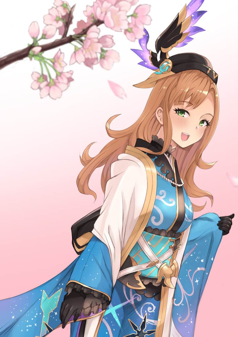 女孩子, 碧蓝幻想, 碧蓝幻想, Song (Granblue), New Year, furisode, 碧蓝幻想100收藏