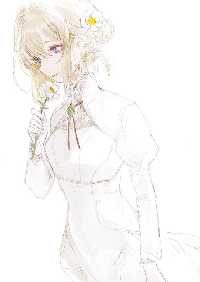 紫罗兰永恒花园, 女孩子, young girl, 涂鸦, 永远与自动手记人偶, 薇尔莉特·伊芙加登