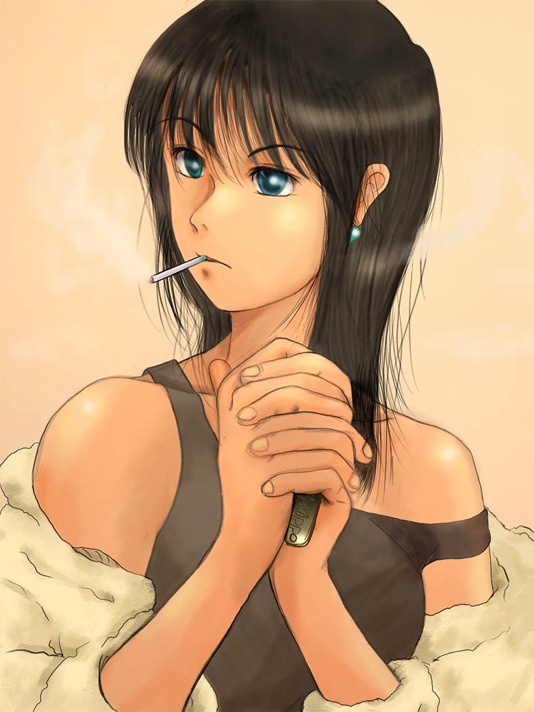 original, cigarette, tobacco, tank top, smoking, tobacco smoke, woman