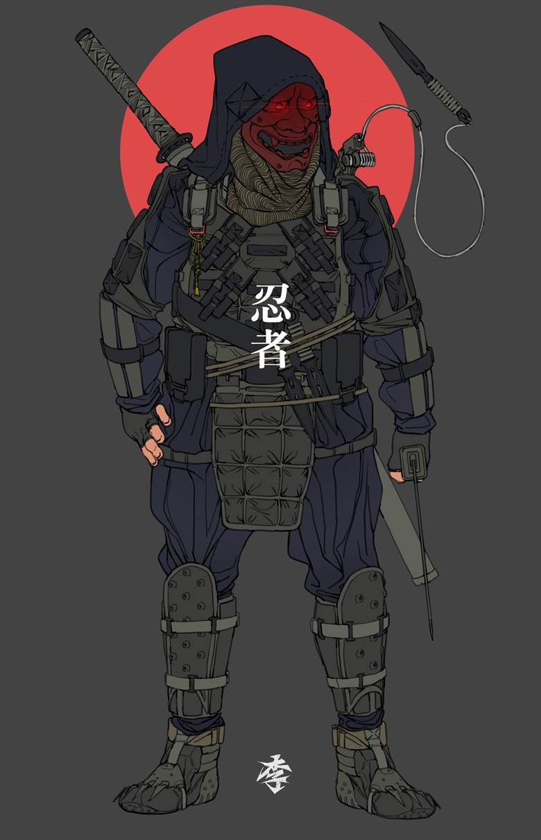 Tactical ninja|OBOKHAN的科幻机械插画图片