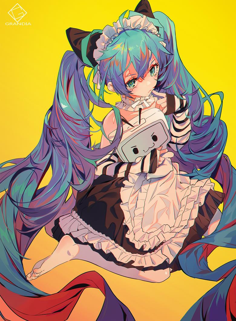 初音未来, 赤脚, 脚指, Vocaloid 10000+ bookmarks, 裸足脚底