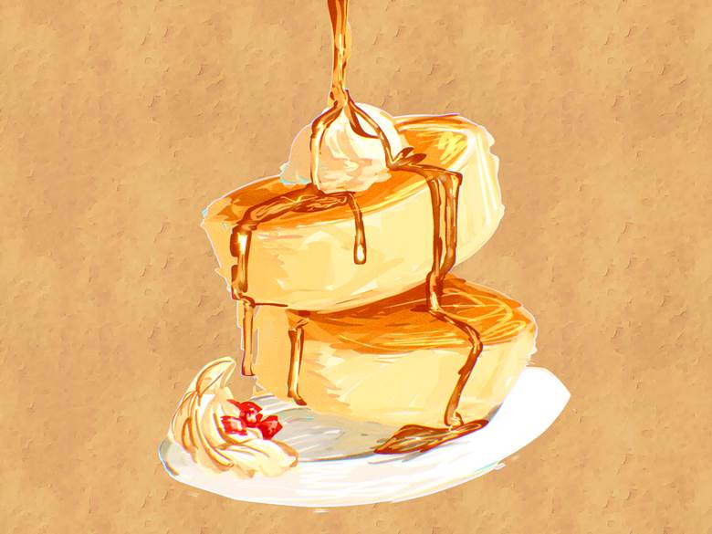 パンケーキ|的Pixiv美食插画图片