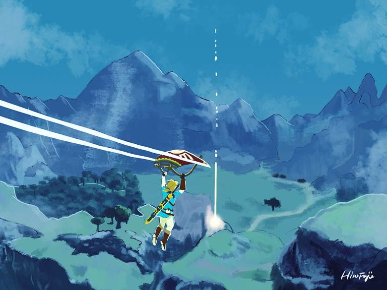 塞尔达传说, 旷野之息, 林克, 风景, 塞尔达传说500收藏