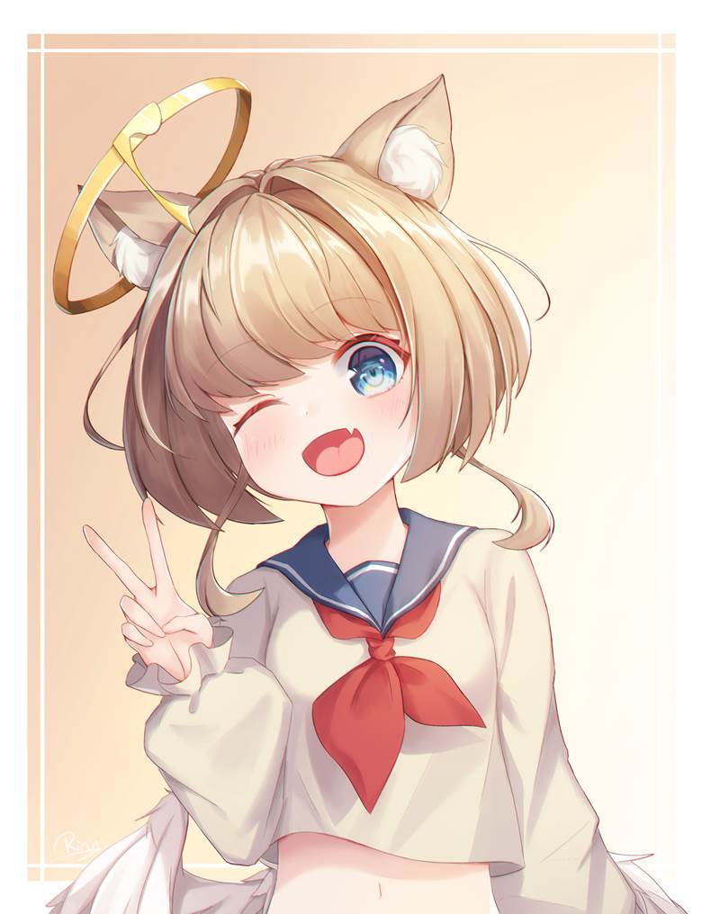 原创, 女孩子, young girl, loli, 水手服, 猫, cat ear, 猫魅族