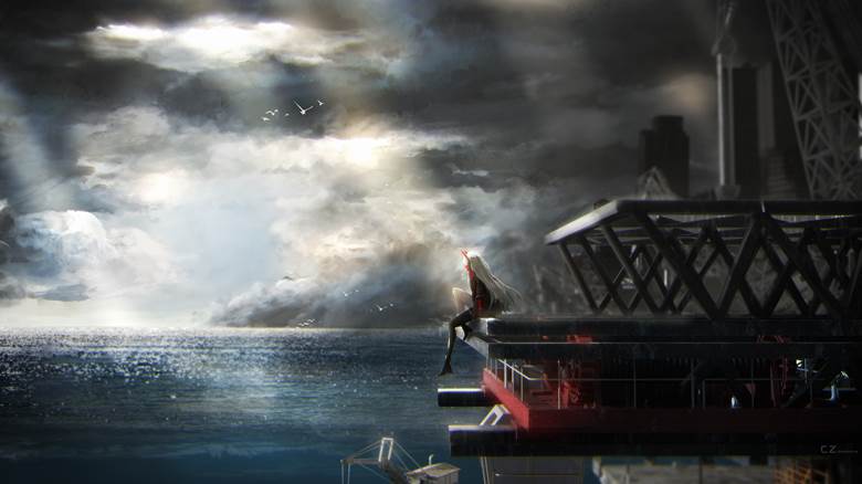 Punishing: Gray Raven, scenery, scenery, background, Lucia, girl, doujin, Crimson Abyss, Lucia: Crimson Abyss