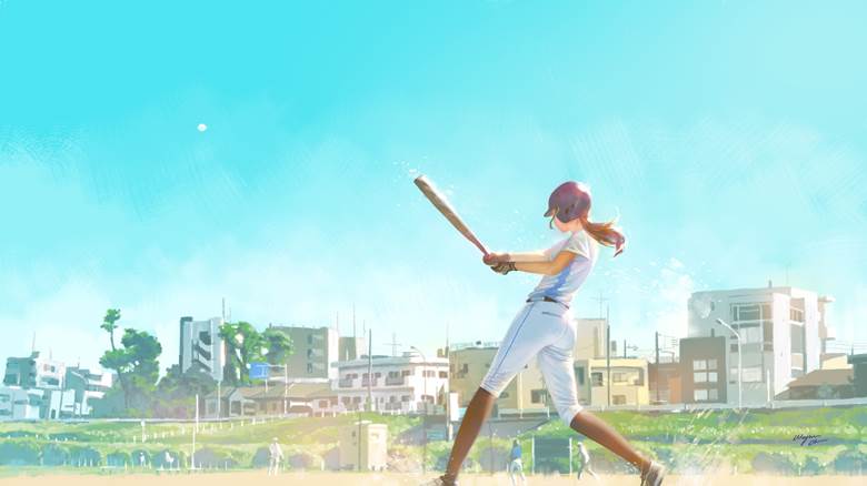 HOMERUN|陈ギWayneChan的棒球运动插画图片