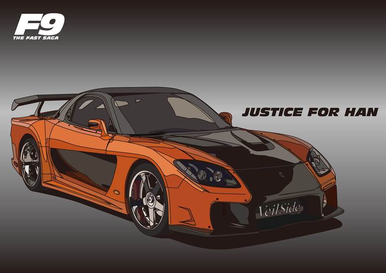 JusticeForHan|ヌー的汽车插画图片
