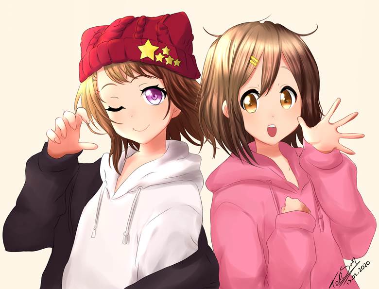 Yui and Kasumi |TokiSan的轻音少女插画图片