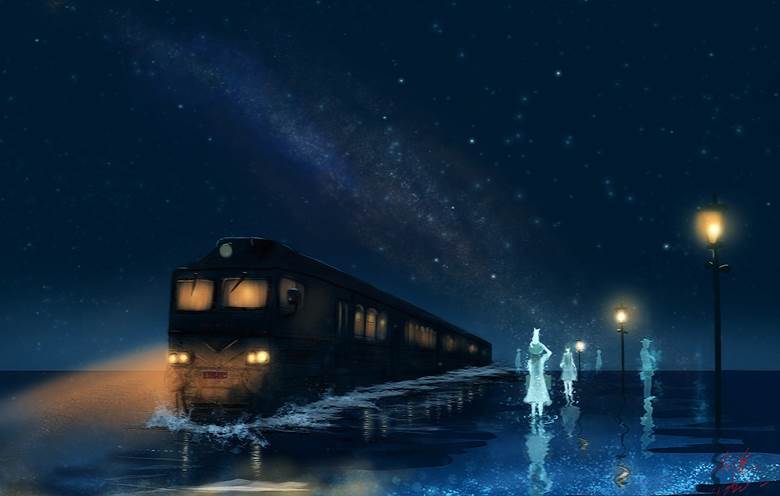 天国の列车|光隠的pixiv风景插画图片