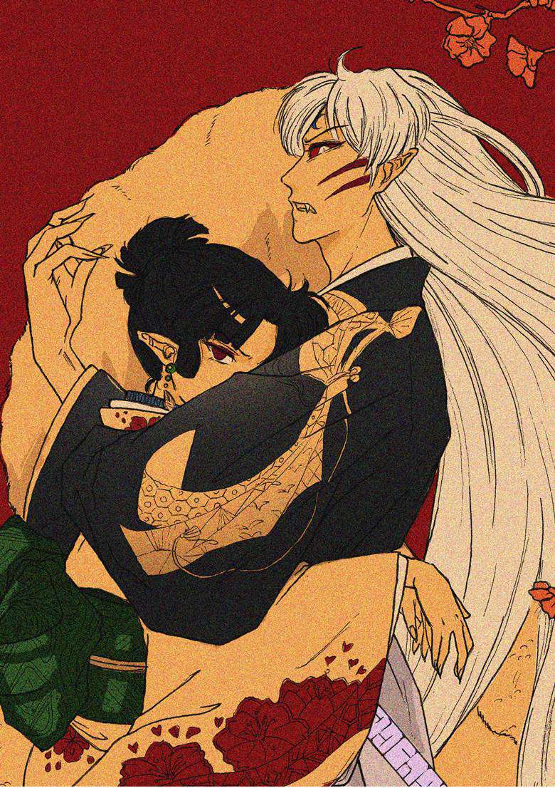 杀生丸神楽kansha的犬夜叉pixiv插画图片