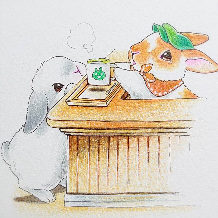 *形形色色的兔子*|插画师VeryBerry的兔子插画图片