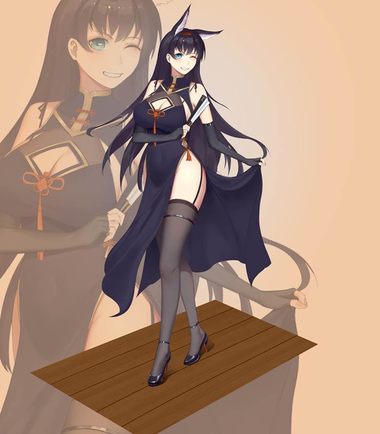 Kou, Arknights, 旗袍, 黑裤袜, 明日方舟, 煌(明日方舟)