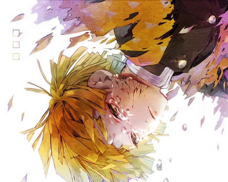 鬼灭之刃, Zenitsu Agatsuma, Demon Slayer: Kimetsu no Yaiba 1000+ bookmarks