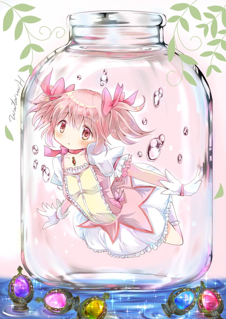 魔法少女小圆, madomagi, 鹿目圆, aquarium, Soul Gems, 玻璃之中, Madoka☆Magica 500+ bookmarks