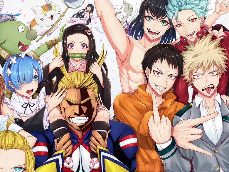 关于我转生变成史莱姆这档事, 七大罪, 夏目友人帐, 刀剑神域, Re:从零开始的异世界生活, 鬼灭之刃, 我的英雄学院, 炎炎消防队