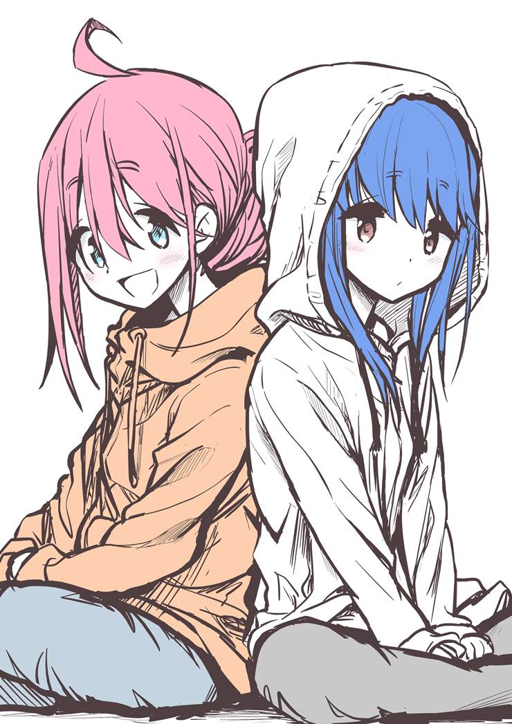 パーカーなでりん|n2的摇曳露营插画图片
