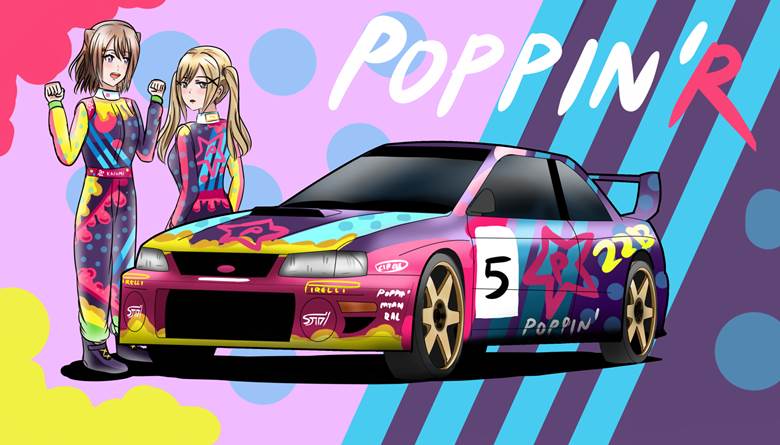 Poppin' Colors Impreza|manziqR的汽车插画图片