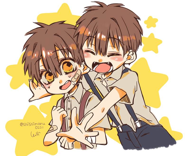 柚木兄弟|しぃな的地缚少年花子君插画图片