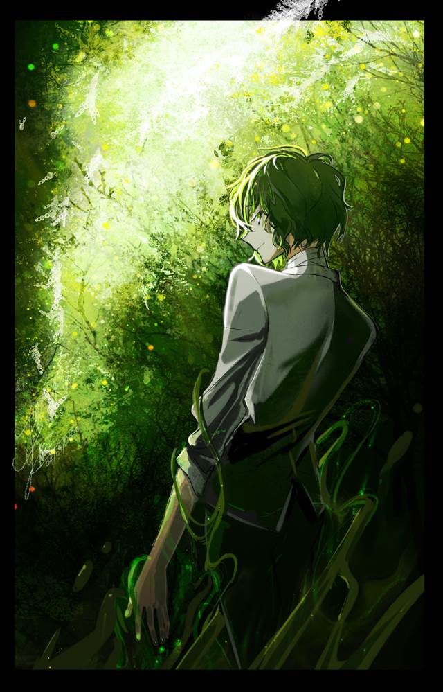 spring, pixiv今日出题, 虫师, 文豪Stray Dogs, Osamu Dazai, Bungo Stray Dogs BL fanwork, illustration