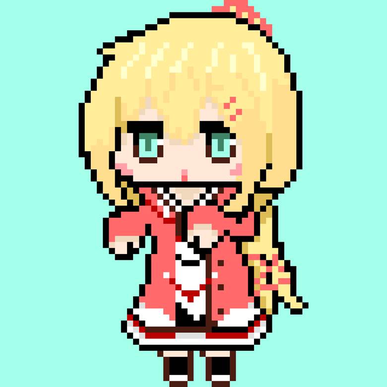 pixel art, pixel art, Akai Haato