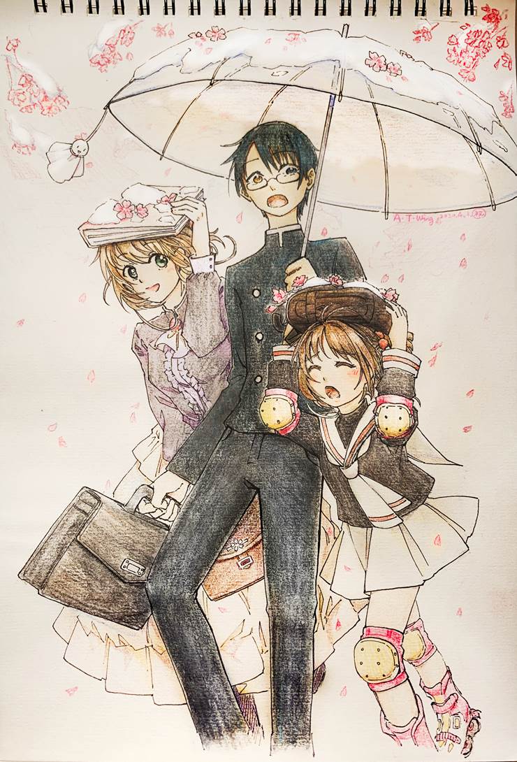 Sakura Kinomoto, Kimihiro Watanuki, cherry blossom, Cardcaptor Sakura, Tsubasa Chronicle, birthday