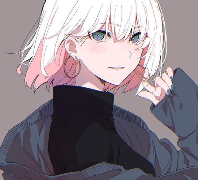 耳环耳饰超美的P站少女绘画美图