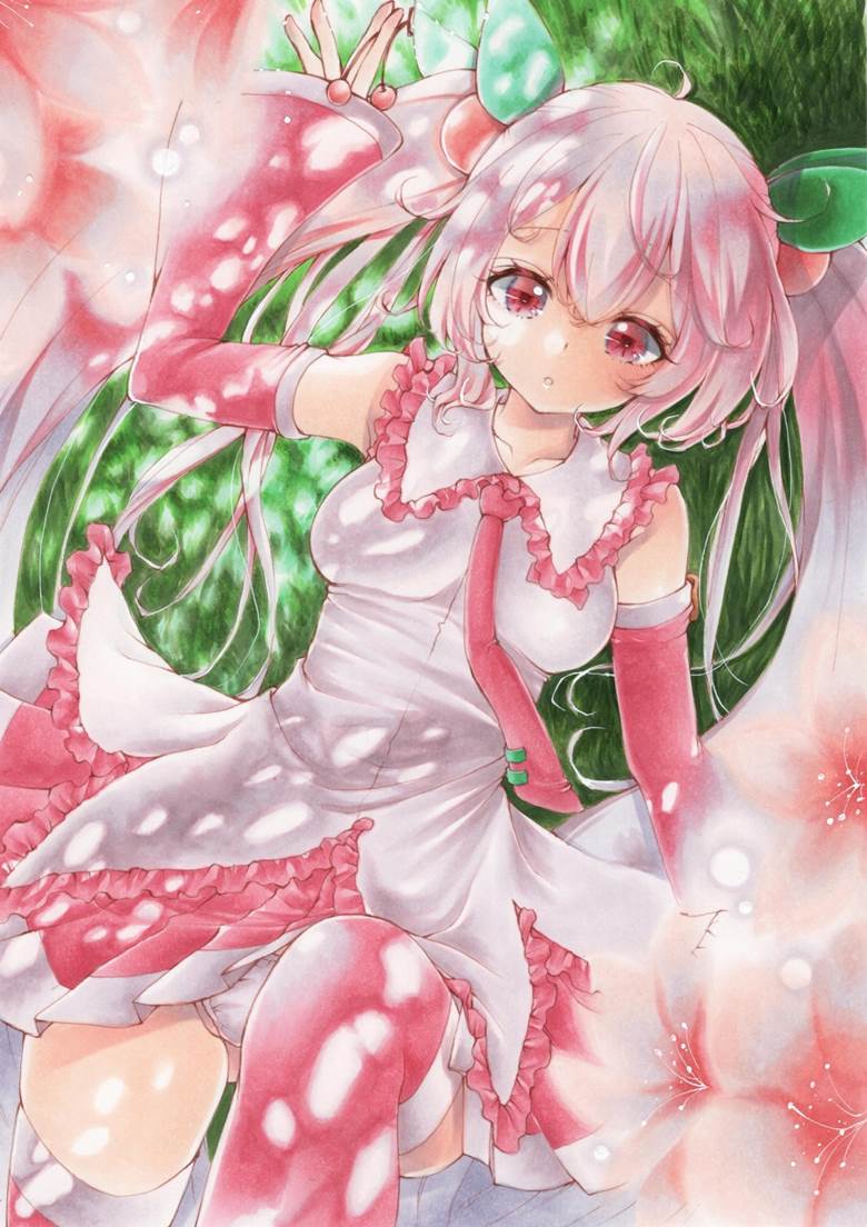 樱未来, 初音未来, copic马克笔, spring