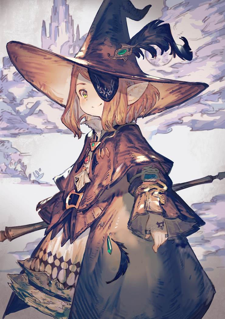 拉拉菲尔, 眼罩, 最终幻想14, FF1000收藏, witch