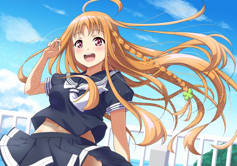 Love Live!, LoveLive! Sunshine!!, Chika Takami, Love Live! 500+ bookmarks, hairstyle change, 黑色水手服