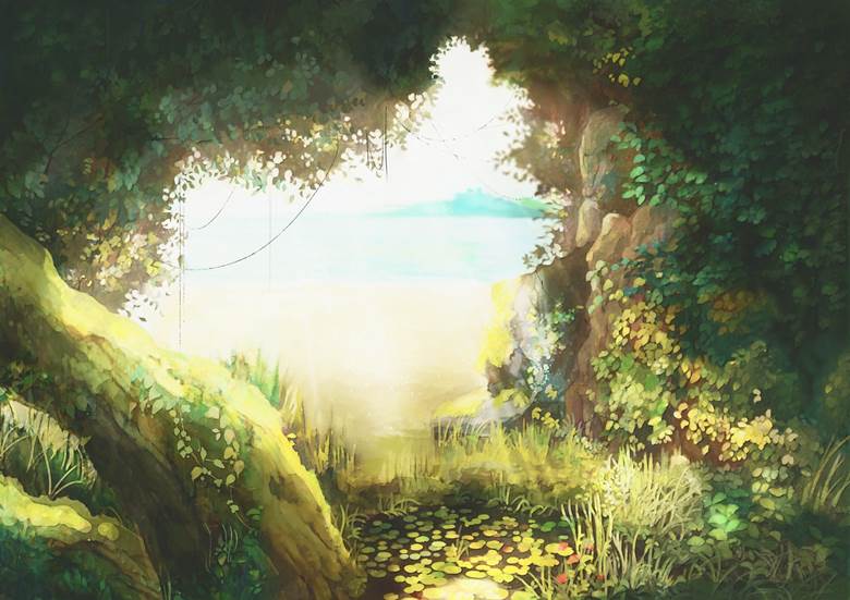 风景, 原创, background, nature, hikaru, forest, fantasy, nostalgic, plant, sea