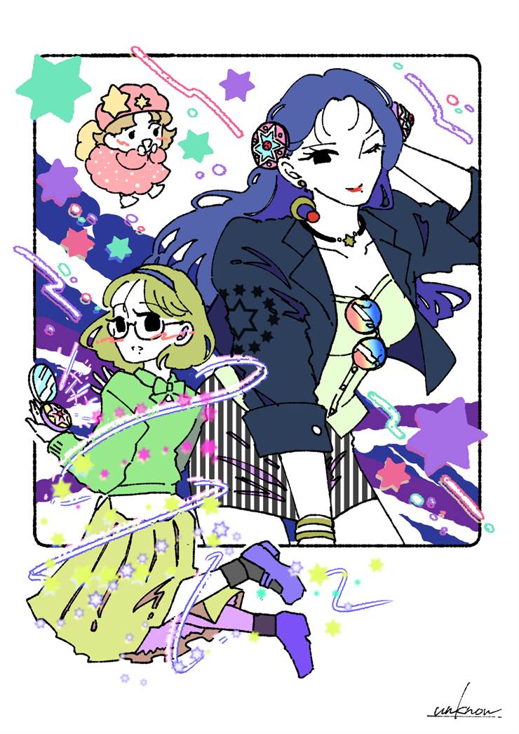 原创, 女孩子, 80s, 昭和复古风, magical girl