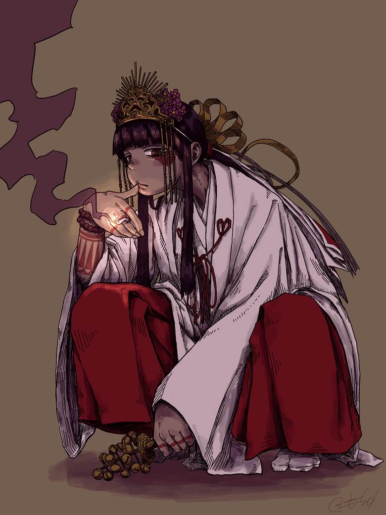 原创, 女孩子, miko, 香烟, 神乐铃
