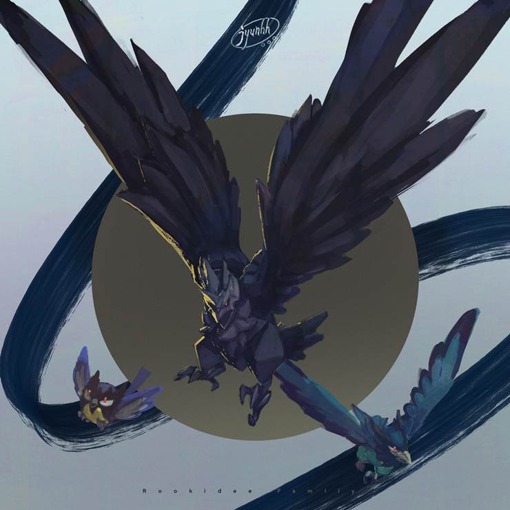 Pokémon, Corviknight, Corvisquire, Rookidee, Pokemon 100+ bookmarks
