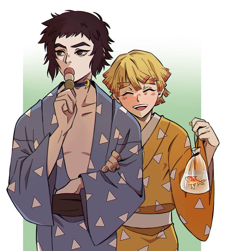 鬼灭之刃, 狯岳, Kimetsu no Yaiba BL fanwork, 狯岳×善逸, 我妻善逸×狯岳, Zenitsu Agatsuma