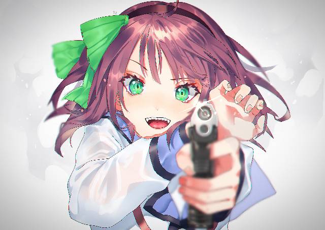 枪, Yurippe, 仲村由理, angel beats!, 枪口视角