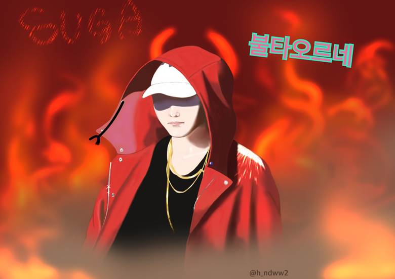 Bangtan Boys, digital illustration, illustration