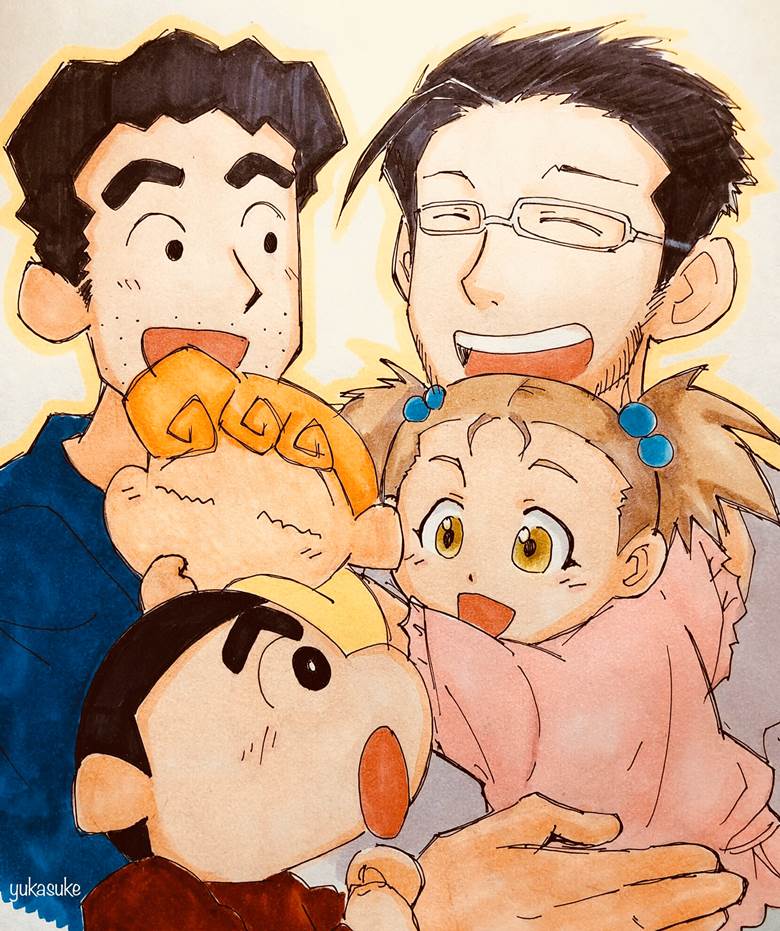 father, Maes Hughes, 野原广志, 钢之炼金术师, 蜡笔小新