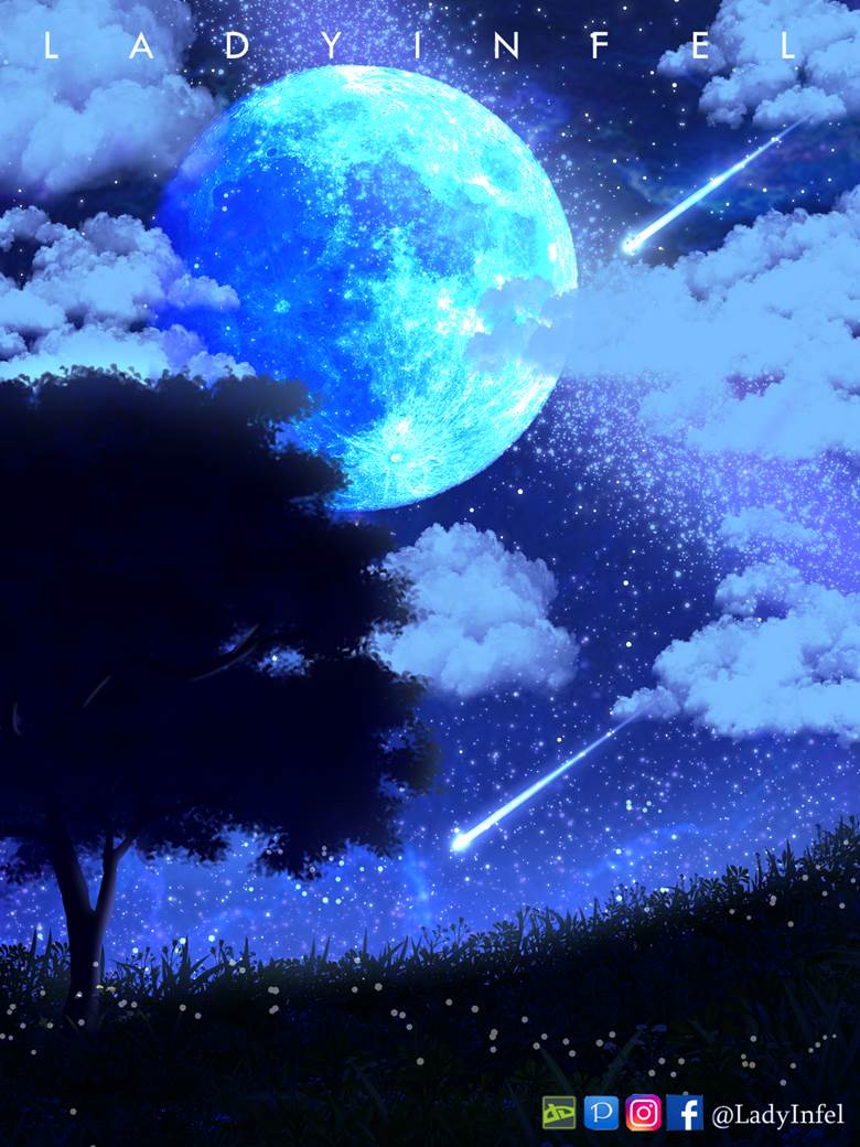 夜の不思议|レディインフェル的银河星空P站插画图片