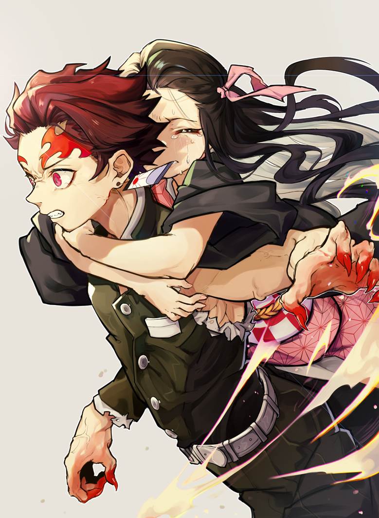Demon Slayer: Kimetsu no Yaiba, Tanjirou Kamado, Nezuko Kamado, Kamado brothers, Demon Slayer: Kimetsu no Yaiba 1000+ bookmarks