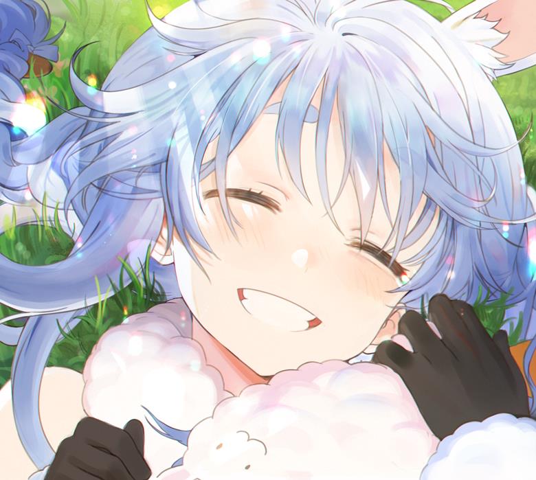 virtual YouTuber, Usada Pekora, Hololive, I want to protect that smile, Virtual YouTuber 10000+ bookmarks, I love you when you smile a lot