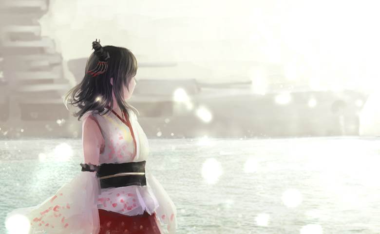 舰队collection, 舰C, Yamashiro, 侧脸