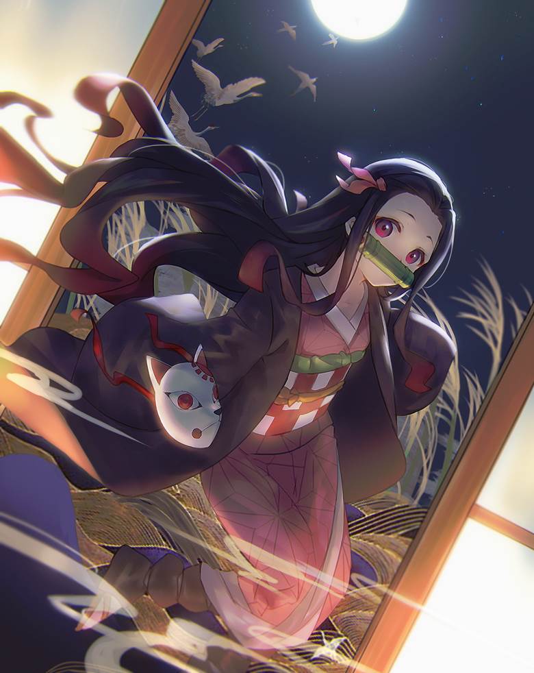 Nezuko Kamado, Demon Slayer: Kimetsu no Yaiba, Nezuko, Demon Slayer 500+ bookmarks