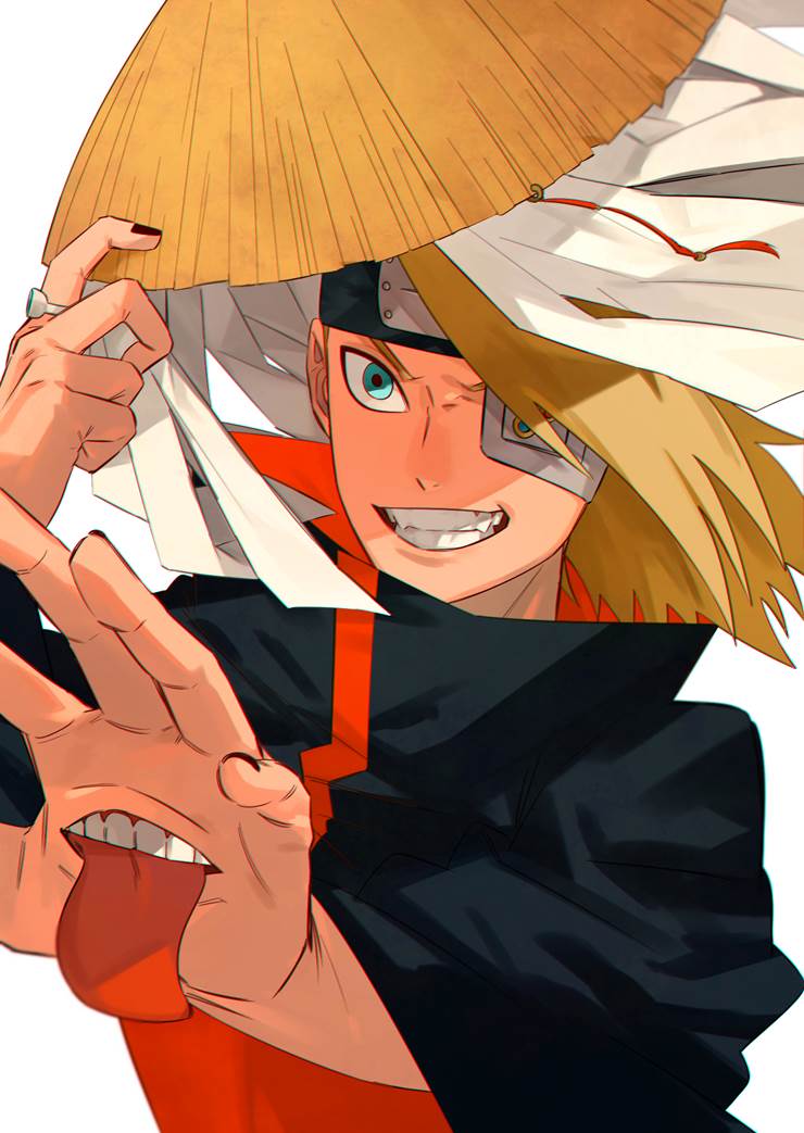 Naruto日志8|插画师味醂的迪达拉插画图片