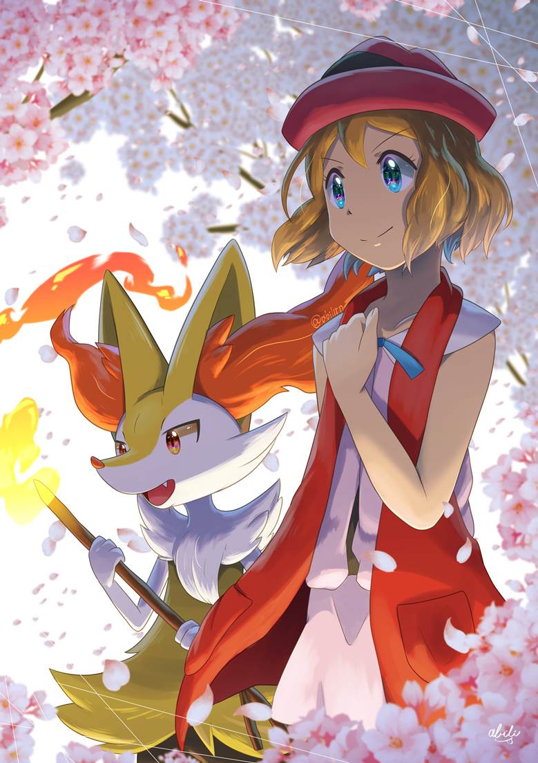 精灵宝可梦, 长尾火狐, 莎莉娜(宝可梦训练师), 宝可梦XY, Pokémon Performer, Pokemon 100+ bookmarks, short hair Serena, 莎莉娜（宝可梦动画）, XYZ series, 卧槽美哭